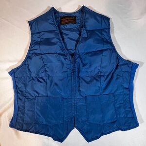 Vintage Blue Eddie Bauer Goose Down Puffer Vest Size